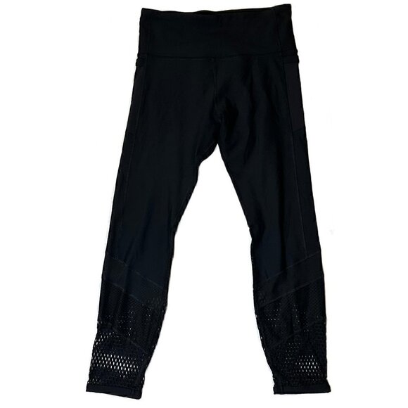 Lorna Jane Black Legging with Mesh Details - Picture 1 of 7